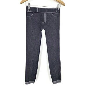 NWOT Le Bourget Legging Pants Womens 3/4  Dark Blue